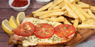Receta sencilla de milanesa napolitana