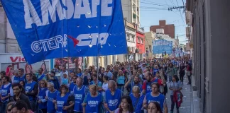 La asamblea de Amsafe decretó un paro de 48 horas para la semana que viene