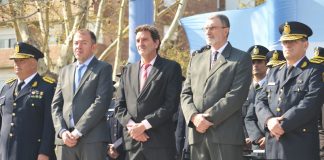Rimoldi encabezó el acto por el 158° aniversario de la creación de la Policía de la Provincia