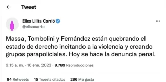 Carrió se queja de los controles de precios, pero ella los hizo en 2016