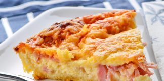 Receta de Tarta de queso y jamón con hierbas