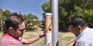 La Municipalidad instala recipientes para colillas de cigarrillos en espacios públicos