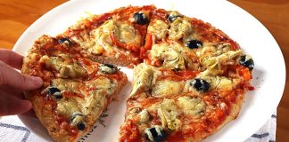 Cómo hacer una pizza sin harina en apenas un rato