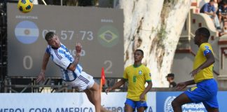 Argentina clasificó a semifinales de la Copa América de Fútbol Playa que se disputa en Rosario