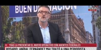 Novaresio le echó la culpa a Cristina por el fallo en su contra y lo relacionó con Rosario