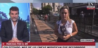 Periodista de LN+ le dice a las mujeres cómo tendrían que marchar