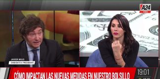 Milei pedía «que se vayan todos» pero cuando le nombraron a Patricia Bullrich arrugó
