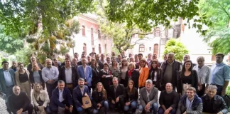 Lewandowski acompañó a sesenta presidentes comunales en una reunión con el secretario Bahillo 