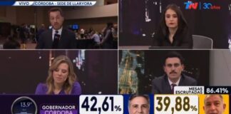 Notero de TN se enojó al aire por la derrota de Luis Juez