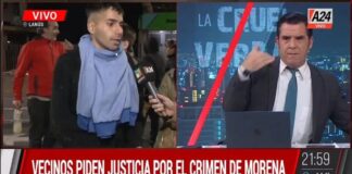 “Periodista” de A24 fue sorprendido haciendo señas para cortar a un entrevistado