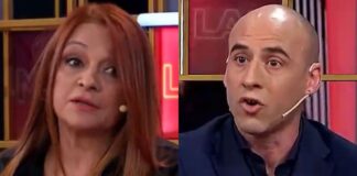 Picante cruce entre Marcela Feudale y Esteban Trebucq