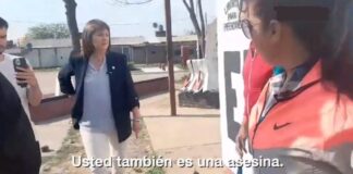 Pato Bullrich no la pasó bien en un barrio de Chaco