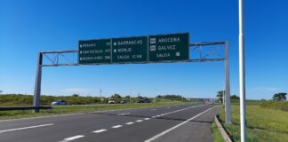 Barrancas: El tránsito esta interrumpido sobre autopista Rosario – Santa Fe