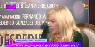 Susana Giménez dice que volvería al país solo “cuando ….