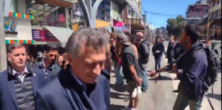 Mauricio Macri quiso pasear por Bariloche pero los vecinos le hicieron pasar un mal momento
