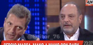 Massa cruzo a Baby Etchecopar