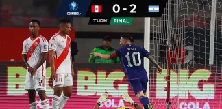Argentina le ganó a Perú y lidera las eliminatorias