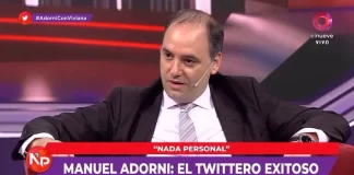 El tuitero Manuel Adorni suena como vocero presidencial