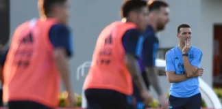 Argentina ya  piensa en el partido contra Brasil