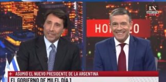 Eduardo Feinmann feliz, porque su amigo Pablo Rossi lo remplazó a Joni Viale en LN+
